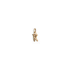 Charm letra K peque&ntilde;a en oro 18k